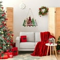 thumbnail image 4 of Festive Squirrel Plaque Grid Pattern Home for Seasonal Cheer | Window and Room for Christmas and Holiday Atmosphere, 4 of 6
