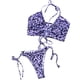 thumbnail image 2 of Conjunto traje baño para mujer, top con cuello halter y calzoncillos cintura traje baño piezas con 3D, 2 of 3