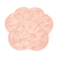 thumbnail image 2 of Silicone Pet Mat, 8 Inch Dog Licking Mat, Slow Feeder for Dogs and Cats, Pet Feeding Mat for Relaxation Relief, Non Slip Lick Mat for and Water, Light Pink, 1 Pack, 2 of 6