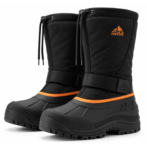 NORTIV8 Mens Snow Boots Insulated Waterproof Winter Boots Outdoor Comfort Warm Shoes