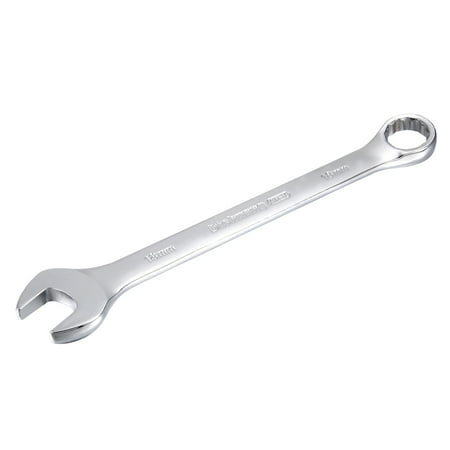 

Metric 18mm 12-Point Box Open End Combination Wrench Chrome Finish Cr-V