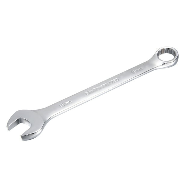 Metric 18mm 12Point Box Open End Combination Wrench Chrome Finish, CrV