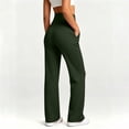 thumbnail image 4 of Admvng Womens Pants Solid Casual Elastic Waist Yoga Workout Leggings, 4 of 8