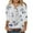 Blue, variant on IROINNID Womens Long Sleeve V-Neck Shirts Printed Mid-length Sleeves Stand-up Collar Home Loose Shirt Tops,Light blue