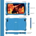 thumbnail image 3 of Paquete de tableta de aprendizaje para niños Contixo de 7 pulgadas: 2 GB de RAM, 32 GB, Bluetooth, Android, cámaras duales, controles parentales, auriculares Bluetooth para niños y bolsa para tableta Contixo  Contixo Kids, 3 of 4