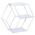 thumbnail image 1 of Estante de pared de rejilla hexagonal de hierro Combinación de arte Colgantes Decoración de pared para sala de estar Dormitorio Eigraketly  HA5248-01B, 1 of 6