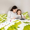 thumbnail image 5 of Castle Fairy Cartoon Green Crocodile Twin Comforter Sets,Cartoon Animal Bedding Set, 5 of 8