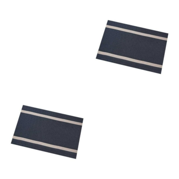 Billuyoard Tapete de de PVC a rayas de estilo moderno, manteles individuales resistentes a las manchas, taza, , posavasos, aislamiento, tapetes Type2 NO2