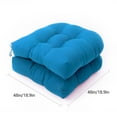 thumbnail image 3 of RANMEI 2 Pcs U Shaped Cushion Sofa Rattan Chair Cushion Outdoor/Indoor Terrace Cushion Light blue, 3 of 8