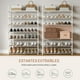 thumbnail image 3 of Zapatera FABATO Organizador de Zapatos de metal con 7 niveles, tubos y ganchos laterales, Capacidad de 28-32 pares, ideal para Armarios y Entradas, Color Blanco, 3 of 7