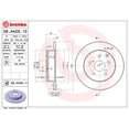 thumbnail image 2 of Par de DISCOS SOLIDOS RAV4 2009 al 2012 TOYOTA 3.5L V6 Traseros BREMBO ., 2 of 5