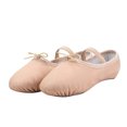 thumbnail image 1 of Zapatillas de ballet BLESIY suaves para niñas y mujeres cuero de cerdo color rosa 40, 1 of 7