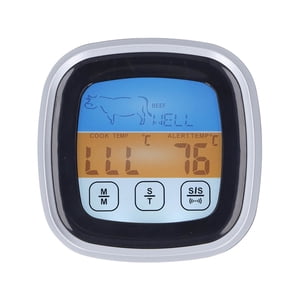 Jadeshay Thermomètre à Viande Numérique étanche Ultra Rapide Et Précis avec Rétroéclairage Et étalonnage pour la Cuisine, Les Grillades en Plein Air Et Le Barbecue