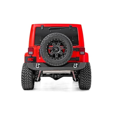 - Rough Country Offroad Rock Crawler Rear Bumper (fits) 2007-2018 Jeep Wrangler JK Includes D Rings 10593 Rock Crawler