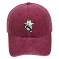 thumbnail image 2 of Only Moment Wine Oversize Baseball Cap Cotton Adjustable Size for Running Workouts and Outdoor Activities All Seasons A, 2 of 4
