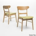 thumbnail image 6 of Noble House Lydia Mid-Century Modern 5 Piece Dining Set, Green Tea and Natural Oak, 6 of 9