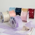 thumbnail image 2 of High Quality Yarn Weaving Hair Accessories Clothing Flower Packaging Accessories Ribbon Bow Ribbon Starry Sky Pleated Ribbon, 2 of 5