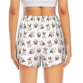 thumbnail image 2 of Lsque Pugs Printed Women's Running Shorts with Liner Pockets,Elastic Quick Dry Workout Athletic Gym Yoga Shorts,Womens High Waist Shorts-Medium, 2 of 9