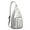 Grey-36, variant on Snow Penguin Lovers Sling Backpack - Winter Animal Print Crossbody Bag for Men & Women (Emperor Penguin Pattern, Durable Shoulder Pack)