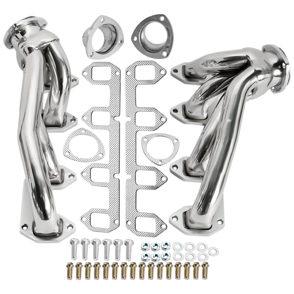 GELUOXI Stainless Steel Shorty Exhaust Manifold Header for Ford Big Block FE 330 360 390 428