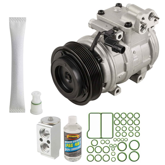 For Hyundai Genesis Coupe 2.0T 2010-2012 OEM AC Compressor w/ A/C Repair Kit - BuyAutoParts