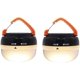 thumbnail image 5 of Paquete de 2 linternas LED, luces portátiles para acampar, luz para tienda de campaña al aire libre, lámpara colgante para acampar con 5 modos, gancho retráctil para adultos y niños, 5 of 5
