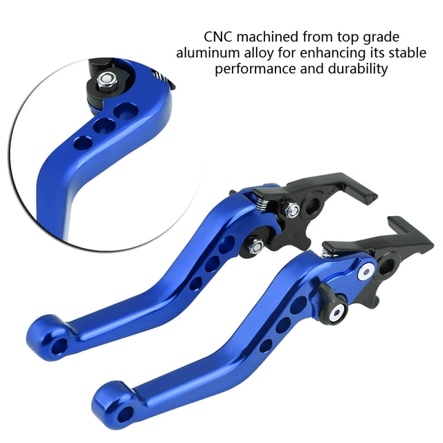 Ymiko 1 Pair/2pc Motorcycle Scooter CNC Aluminum Modification Double Disc Brake Lever