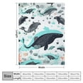 thumbnail image 4 of JEUXUS Whale Blanket Soft Warm Bed Cute Bedding Throw Blankets for Couch Bedroom Sofa Office Car, All Season Cozy Flannel Plush Blanket Gifts for Girls Boys Teen Adults, 4 of 6