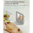 thumbnail image 4 of Dr.Care 2.8" HD Video Baby Monitor with 2 Camers, Night Vision, 2-Way Talk, Real Time, VOX , Temperature, 4 of 10