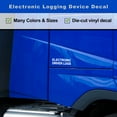 thumbnail image 4 of 2 Pack - Electronic Driver Logs Vinyl Decal Electronic Logging Device Sticker E-Log Electronic Driver Logs Decal for Commercial Semi Truck & Bus Drivers - Many Colors & Sizes (8" x 2.5", White), 4 of 8
