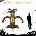 thumbnail image 2 of Costway 7.8 Ft Halloween Inflatables Scary Dead Tree Halloween Decoration with Ghost, 2 of 10