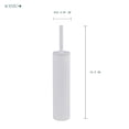 thumbnail image 3 of Cepillo para Baño Escobilla para Inodoro Cepillo para Lavar Baño Slim Soporte Blanco Mate Acento, 3 of 9