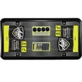 Auto Drive Black Antitheft License Plate Cover and Frame