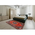 thumbnail image 4 of Ahgly Company Indoor Round Traditional Red Persian Area Rugs, 4' Round, 4 of 6