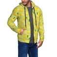 thumbnail image 2 of Naloa Bright Lemons Men’s Hoodies, Zip up Hoodie, Sweatshirts,Hoodies for Men Sizes S-3XL-3X-Large, 2 of 5