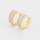 thumbnail image 3 of Hermosas Arracadas Anchas Para Dama Swarovski Oro 14K Lam dorado Unitalla, 3 of 7