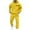 Yellow, variant on Men's Casual Hoodie and Jogger Set, Letter Print Sweatsuit for Everyday Wear, Spring Fall Winter Track Suit, 2-Piece Athletic Gym Activewear Lounge Set