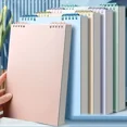 thumbnail image 4 of Cuaderno de hojas sueltas con encuadernación en espiral con hojas de línea A5, cuaderno grueso de 60 hojas para la escuela, papelería de oficina, 4 of 5