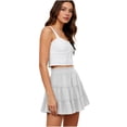 thumbnail image 2 of Qiyinn Womens Summer Flowy Mini Skorts Skirts Casual High Waisted Ruffle Tiered A Line Short Skirt with Pockets, 2 of 5