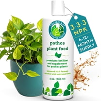 Pothos Fertilizer - Liquid Fertilizer for Indoor House Plants - Essential Plant Nutrients for Neon Pothos or Devils Ivy - Urea-Free - NPK Ratio of 3-3-3 for Healthy Roots, Stems, Leaves 8 Ounces