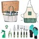 thumbnail image 1 of Juego de Herramientas de jardín, 11Pzs Herramientas de Jardinería de Aluminio de Alta Resistencia, Kit de Jardinería, con Bolsa para Guardar Herramientas y Delantal, Regalos para Mujeres, 1 of 3