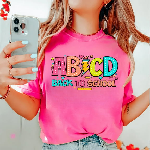 AB⚡CD Back to School Teacher Tee – Hot Retro Style Shirt
