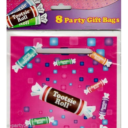 Tootsie Roll Party Favor Bags (8ct)