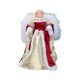 thumbnail image 2 of Muñeca con vestido de tela con alas rojas y doradas para adornar el árbol de Navidad | Adorno de ángel artesanal para decoración navideña | Estrella festiva de 30 x 18 x 15 cm, 2 of 5
