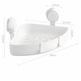 thumbnail image 4 of YAOMOBB Easy Installation Corner Shower Shelf Convenient Suction Cup Corner Storage Rack 1 Set Shower Box for Home Bathroom, 4 of 6