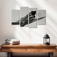 thumbnail image 2 of Elephant Stock Monochrome Military Plane Wall Art - Horizontal Multi Panel Canvas - Living Room Wall Decor - Transportation Multi Panel - Gray And Decor By Scott Germain - 24" x 14", 2 of 4