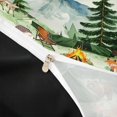 thumbnail image 4 of Castle Fairy Camping Scene Graphic Duvet Cover Set for Teens, "Happy Camping" Art Bedding Full for Bedroom, Green Brown,Black Reversible,3pcs,No Comforter, 4 of 6