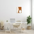 thumbnail image 2 of Stupell Indtries Woman Behind Palm Leaf Abstract Portrait Orange White,13 x 19,Design by Birch&Ink, 2 of 6