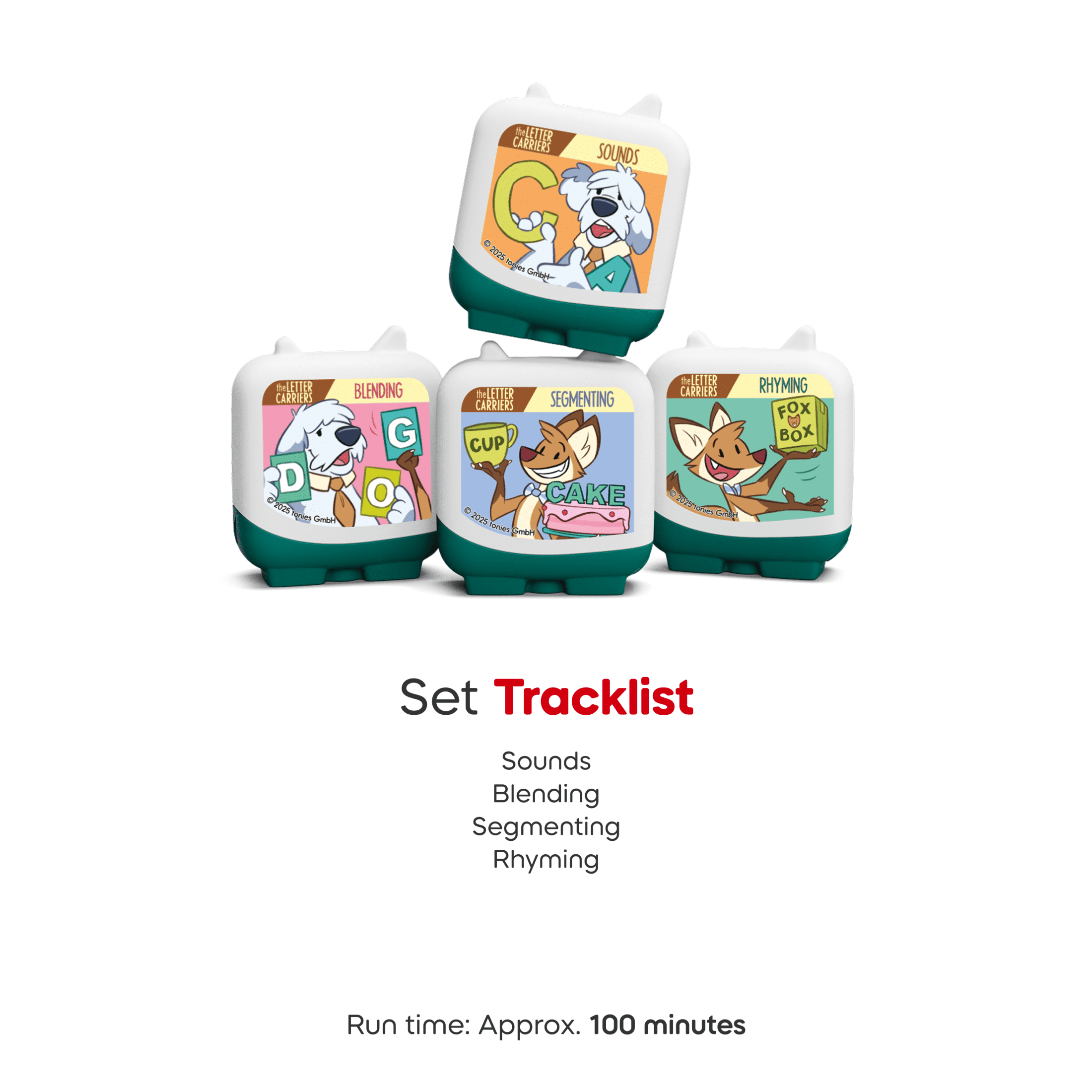 tonies The Letter Carriers Clever Set, 4 Pack, Age Group 5+