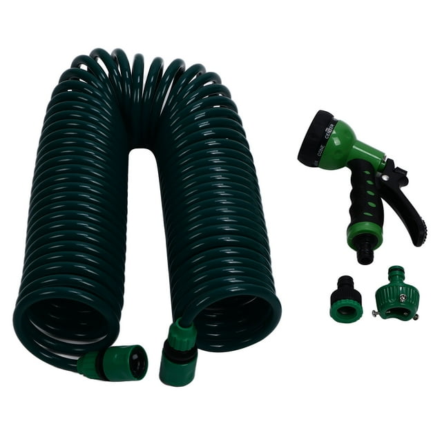 Car Wash Spring Hose , Easy To Store EVA Multipurpose Coil Garden Water Hose For Lawns